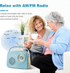 Portable Am Fm Radios, Radio Bluetooth Support Battery Operated and Plug in Wall - Image 3