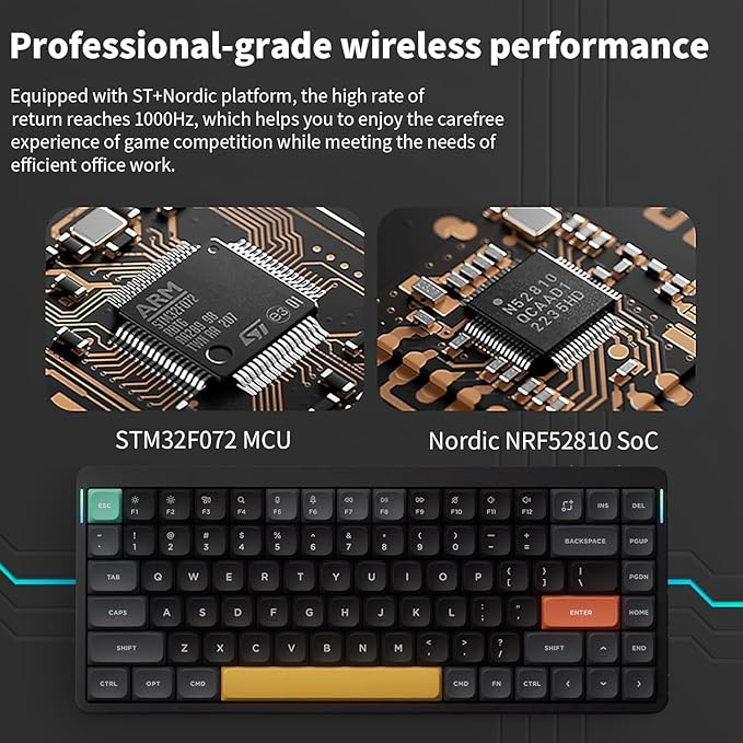 nuphy Air75 V2 Portable 75% Mechanical Keyboard, Wireless Keyboard, Supports - Image 6