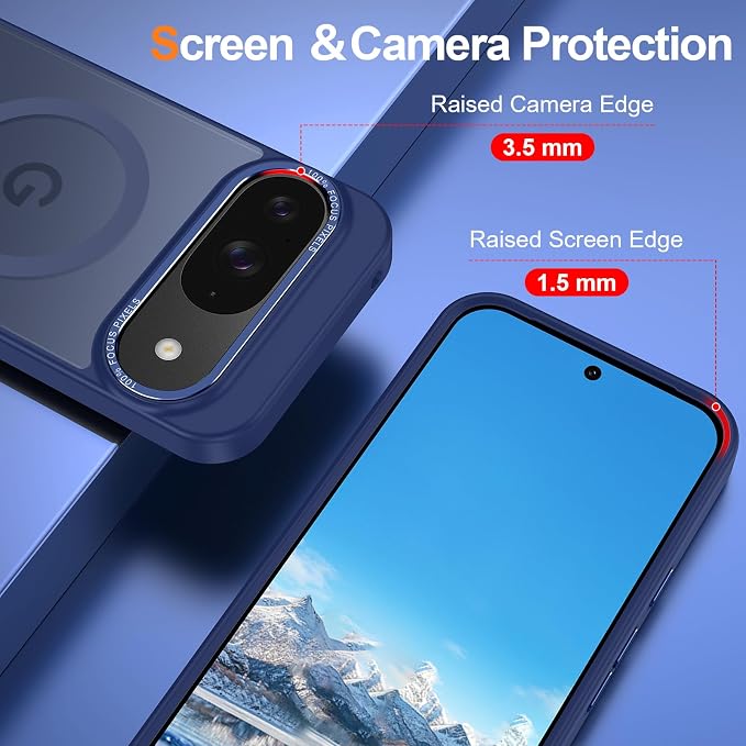 Magnetic for Google Pixel 10/Pixel 10 Pro Case, Shockproof Slim Translucent - Image 3