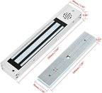 Door Access Control System Inswinging 600lbs Magnetic Lock Kit Build-in Alarm - Image 4
