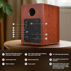 Sanyun SW206 80W Active Dual-Mode Bookshelf Speakers, 4” Studio Monitor & HiFi - Image 5