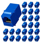Cat6 RJ45 Keystone Coupler 25-Pack, Ethernet Coupler Female to Female, Ethernet by Unknown
