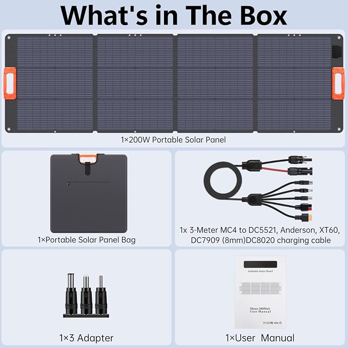 N-Type 16BB 200W Portable Solar Panel - Image 8