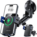 MOKPR Wireless Car Charger, 15W Auto Clamping Car Charger Dash Windshield Air by MOKPR
