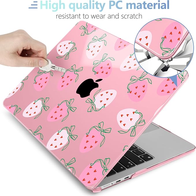 MEEgoodo for M4/M3/M2 MacBook Air 15.3 inch Case 2025 2024 2023, Case Fit Model - Image 4