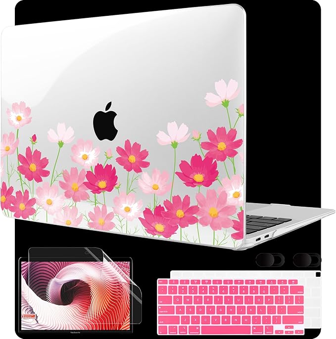 MEEgoodo for MacBook Air 13 inch Case 2021 2020 2019 2018 Released A2337 M1 by MEEgoodo
