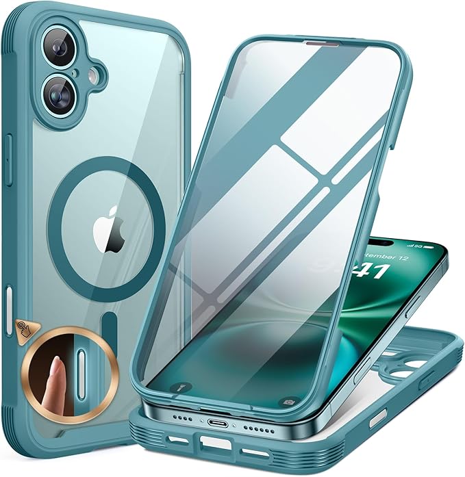 Miracase Magnetic for iPhone 16 Plus Case Full-Body Phone by Miracase