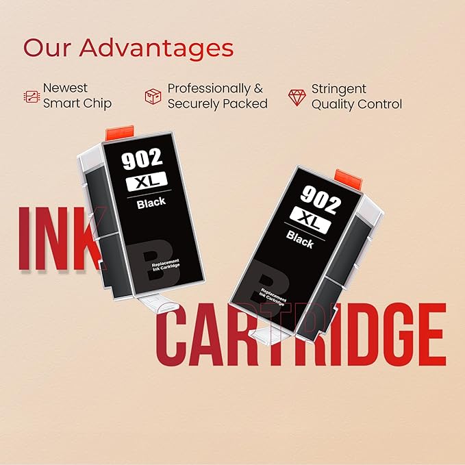 902XL Ink Cartridges for HP Printers Upgraded Replacement for HP 902 Ink - Image 4