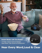 Wireless TV Speaker, Portable TV Audio Amplifier - Image 5