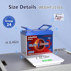 12V 100Ah Lifepo4 Battery, Bci Group 24, Built-In 100A Smart BMS, 4500 To 15000 - Image 3