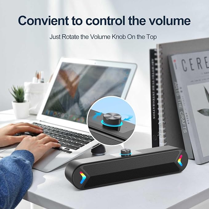 LENRUE Computer Speakers for Desktop, PC Speakers - Image 4