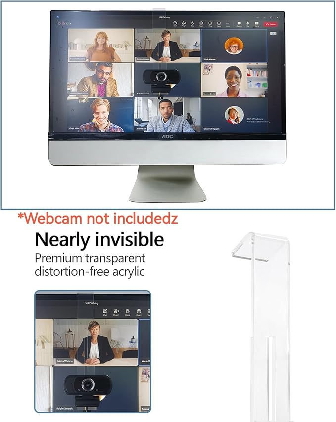 Webcam Mount for Monitor, 1/4" Screw - Image 3