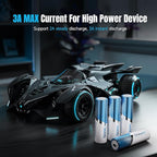 3600mWh Rechargeable Lithium AA Batteries, 16 Pack Long Lasting 1.5V AA Li-ion - Image 5
