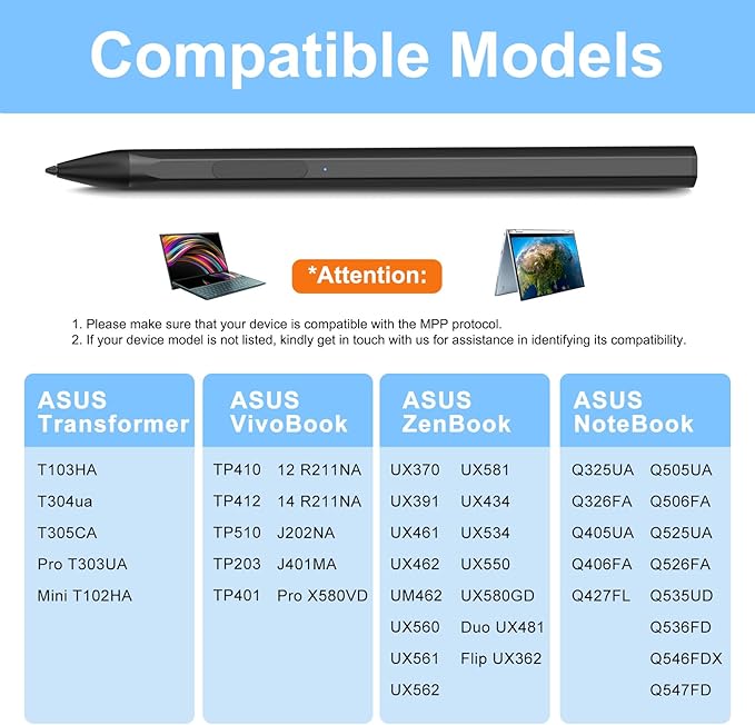 ASUS Stylus Pen for Transformer/Vivobook Flip/Notebook Touchscreen Laptop/Tablet - Image 2