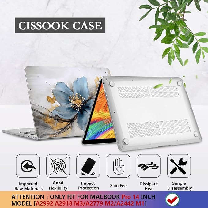 CISSOOK for MacBook Pro 14 Inch Case 2024 2023 2022 2021 M4/M3/M2/M1 Pro/Max - Image 6
