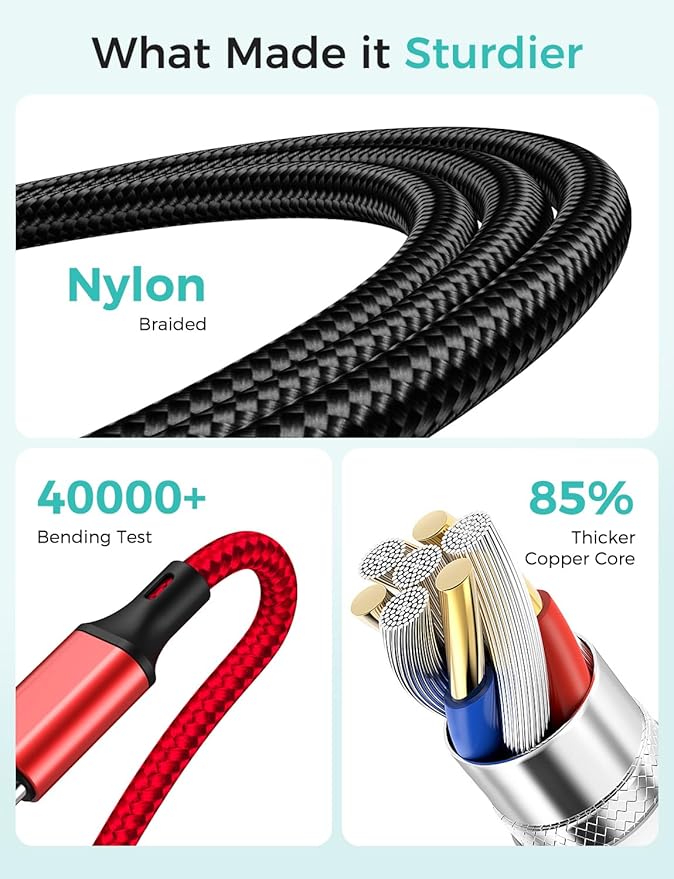 Upgraded Travel Essentials for Apple Watch Charger 4 in 1 Multi Charging Cable - Image 6