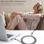 Male to Female Audio Cable 3Ft, Tan QY Male to Female - Image 5