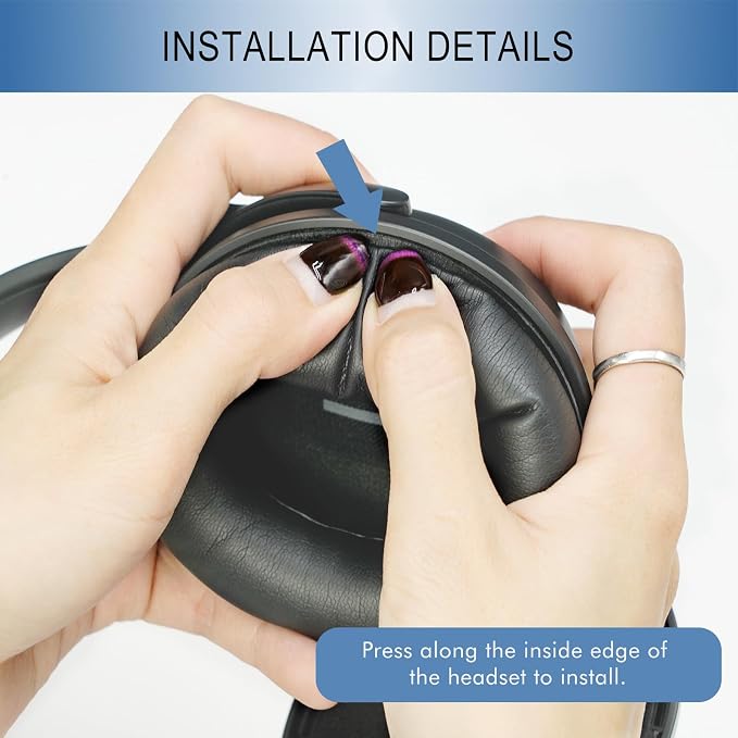 GEVO Replacement Ear Pads for Bose QC45, Ear Cushions for Bose QuietComfort 45 - Image 3