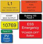 Engraved Electrical Panel Labels, Phenolic Labels, Breaker Box Label, Electric - Image 2