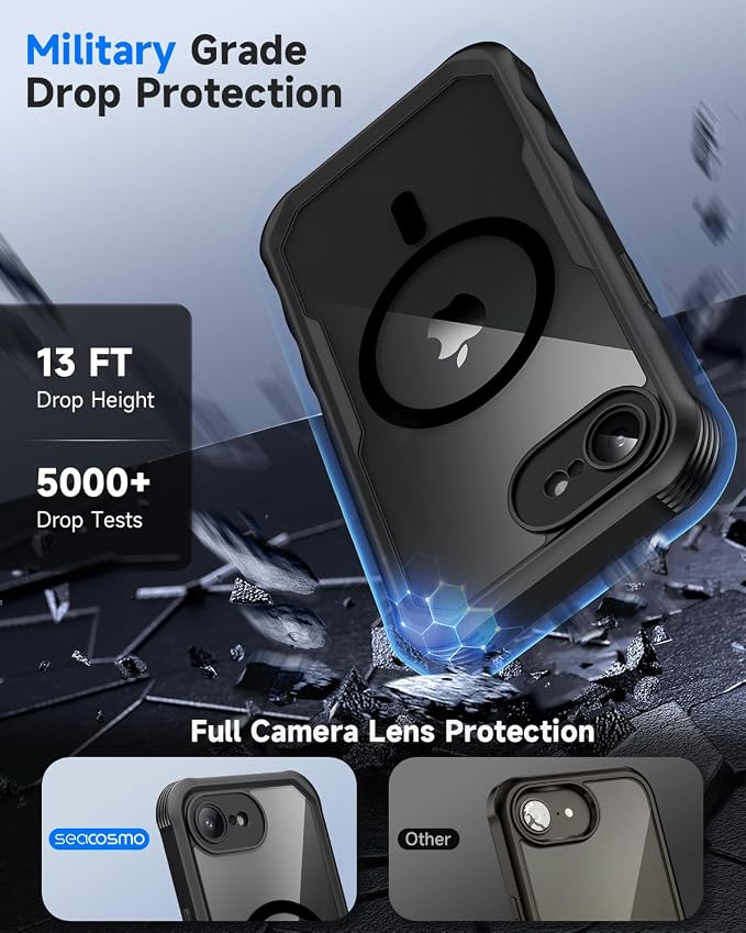 seacosmo for iPhone 16e Case, Full Body Bumper - Image 4