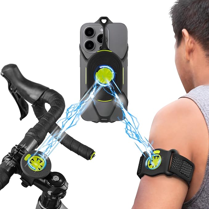 BONE Run + Bike Tie Connect Kit 2 Magnetic, 2-in-1 Magnetic Running & Bike by Bone