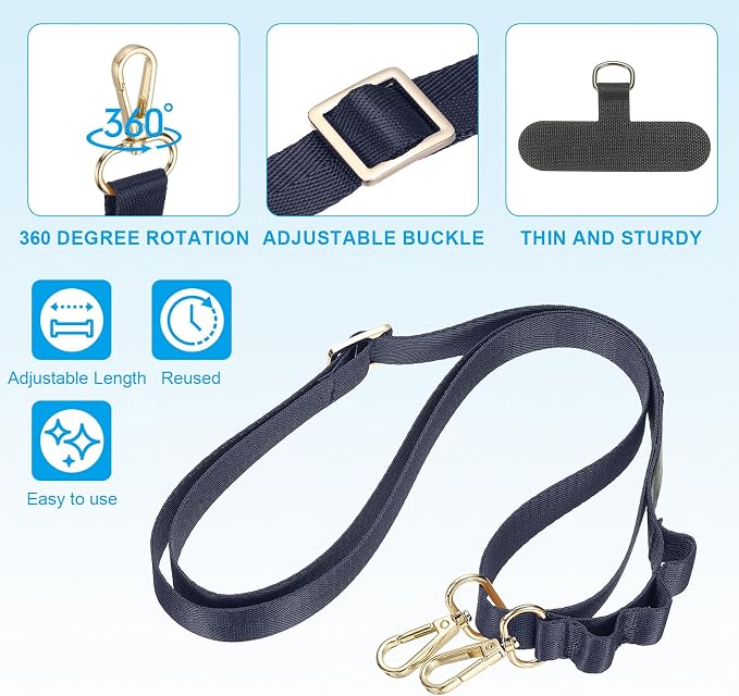 PATIKIL Universal Cell Phone Lanyard, Adjustable Crossbody Phone Strap - Image 3