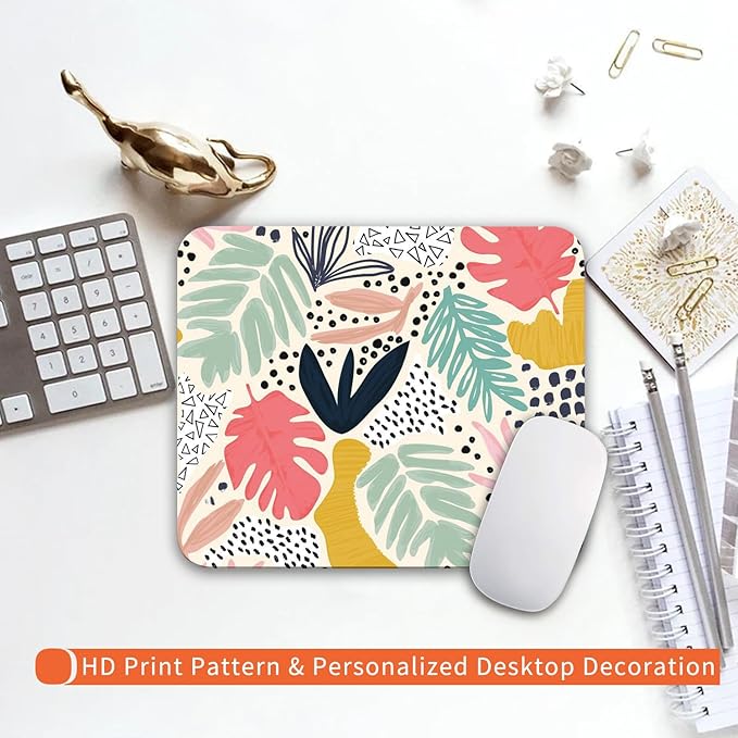 Square Mouse Pad Tropical Plants, Personalized Premium-Textured Custom Mouse - Image 6