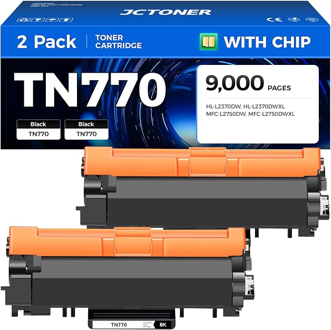 TN770 Black Toner Cartridge Super High Yield by JCTONER