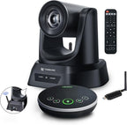 Wireless Conference Room Webcam, Church Live Streaming 20X USB 1080P 60fps PTZ by TONGVEO