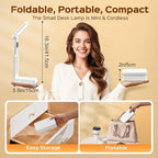 Small Desk Lamp, 10000mAh Battery Operated Lamp, 3 Colors+Dimmable Desk Light - Image 5