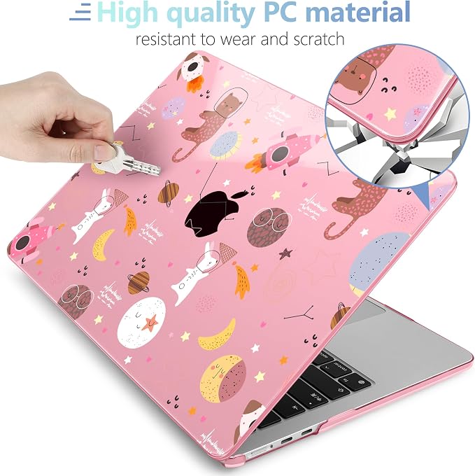 MEEgoodo for M4/M3/M2 MacBook Air 15.3 inch Case 2025 2024 2023, Case Fit Model - Image 4