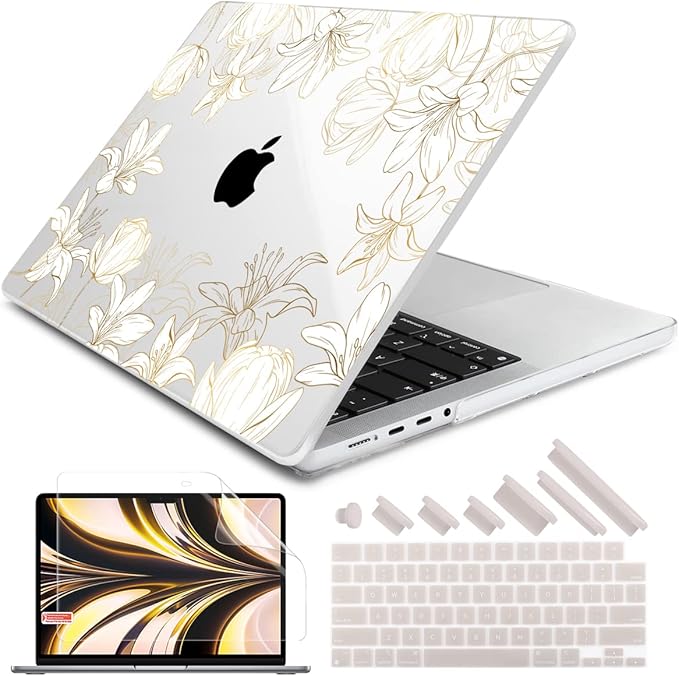 DONGKE for M4 MacBook Pro 16 Inch Case 2024 2023 2021 A3403 A3186 M3 A2991 M2 by DONGKE