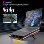 IETS GT500 Powerful Turbo-Fan RGB Laptop Cooling Pad - Image 5