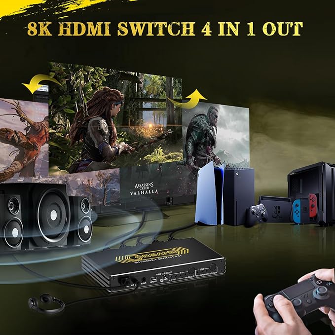 4K@120Hz HDMI 2.1 Switch 4 in 1 Out - Image 2