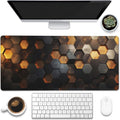 Desk Mat - Golden Honeycomb Technology Large Gaming Mouse Pad by Eflxamz