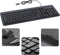 Wired USB Keyboard | Full-Sized | Ergonomic | Soft Typing | QWERTY Layout | by RetailDigitals