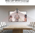 4K Conference Room Camera System, AI Auto-Tracking PTZ Camera 3x Optical/5x - Image 7