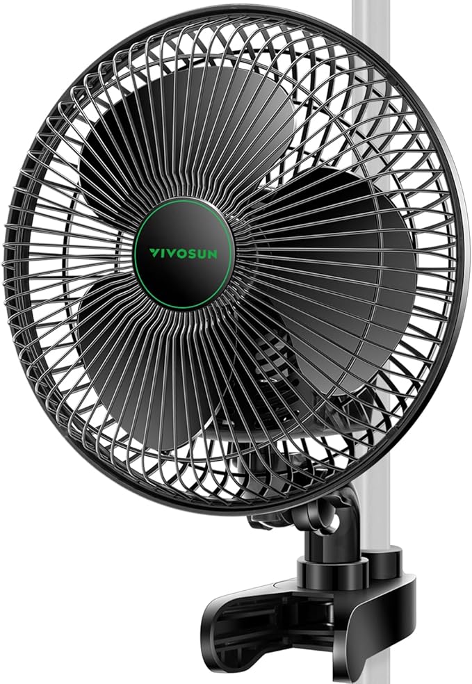 VIVOSUN AeroWave A6 6-Inch Clip-on Fan, Patented Portable Indoor Fan by VIVOSUN