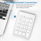 Foloda Bluetooth Number Pad for Laptop, Wireless Bluetooth 10 Key Numeric - Image 4