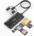 USB C Lightning USB3.0 Multi Card Reader by Rocketek