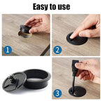 TuTuYa 6PCS Desk Grommet, 3-1/6inch White Desk Cable Hole Covers - Image 9