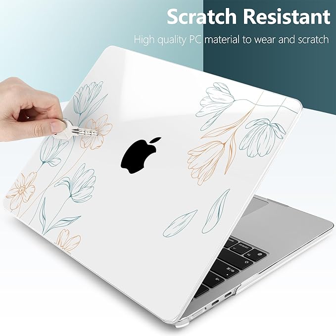 TWOLSKOO Compatible with M4 MacBook Air 13.6 inch Case 2025-2022 Release M4 - Image 4