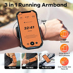 Cikyner Running Armband, Upgraded 3 in 1 Running Phone Holder Sports Armband - Image 3