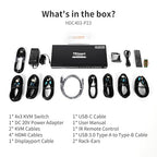TESmart USB 3.0 HDMI+DP+USB C KVM Switch 3 Monitors 4 Computers 4K@60Hz - Image 9