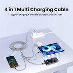 USB C Multi Charging Cable, Dual Type C Cable 1Pack 5FT, USB C Splitter - Image 7