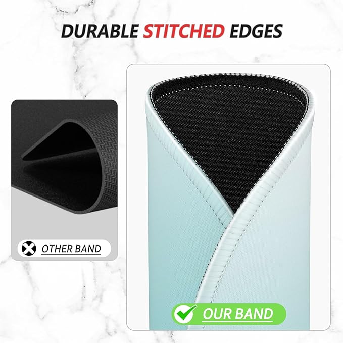 ITNRSIIET Mouse Pad Non-Slip Rubber Base Smooth Surface Stitched Edges - Image 5