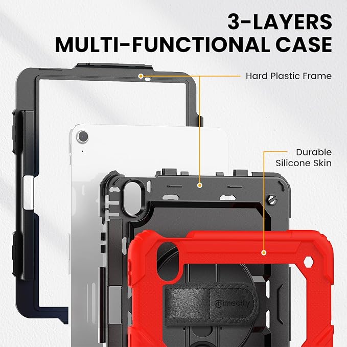 timecity Case for iPad Air 11 Inch M3/ M2, 360° Rotating Stand, Pencil Holder & - Image 8