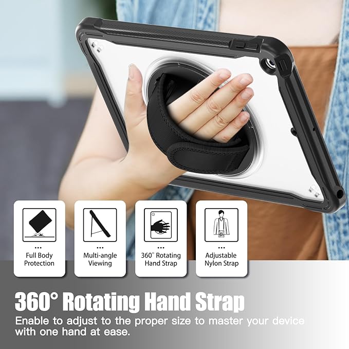 ZenRich Clear Case for iPad 9th/8th/7th Generation 10.2 inch 2021/2020/2019 - Image 5