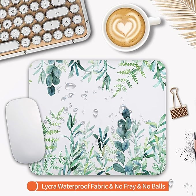 Square Mouse Pad Green Grass, Personalized Premium-Textured Custom Mouse Mat - Image 3
