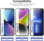 NEW'C 3 Pack Privacy for iPhone 16e, iPhone 14, iPhone 13, iPhone 13 Proo - Image 2
